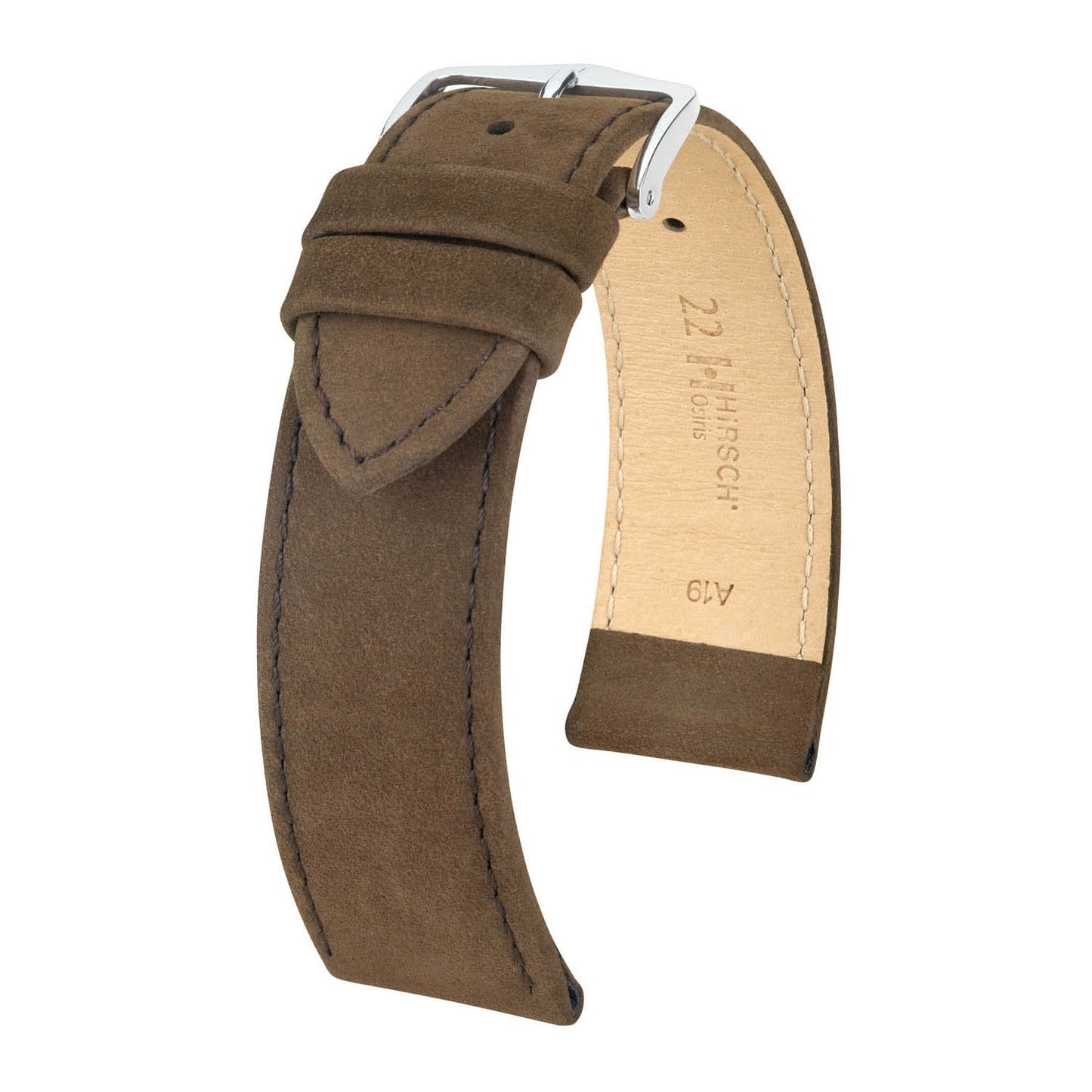 Hirsch Osiris Brown Calf Leather Watch Band