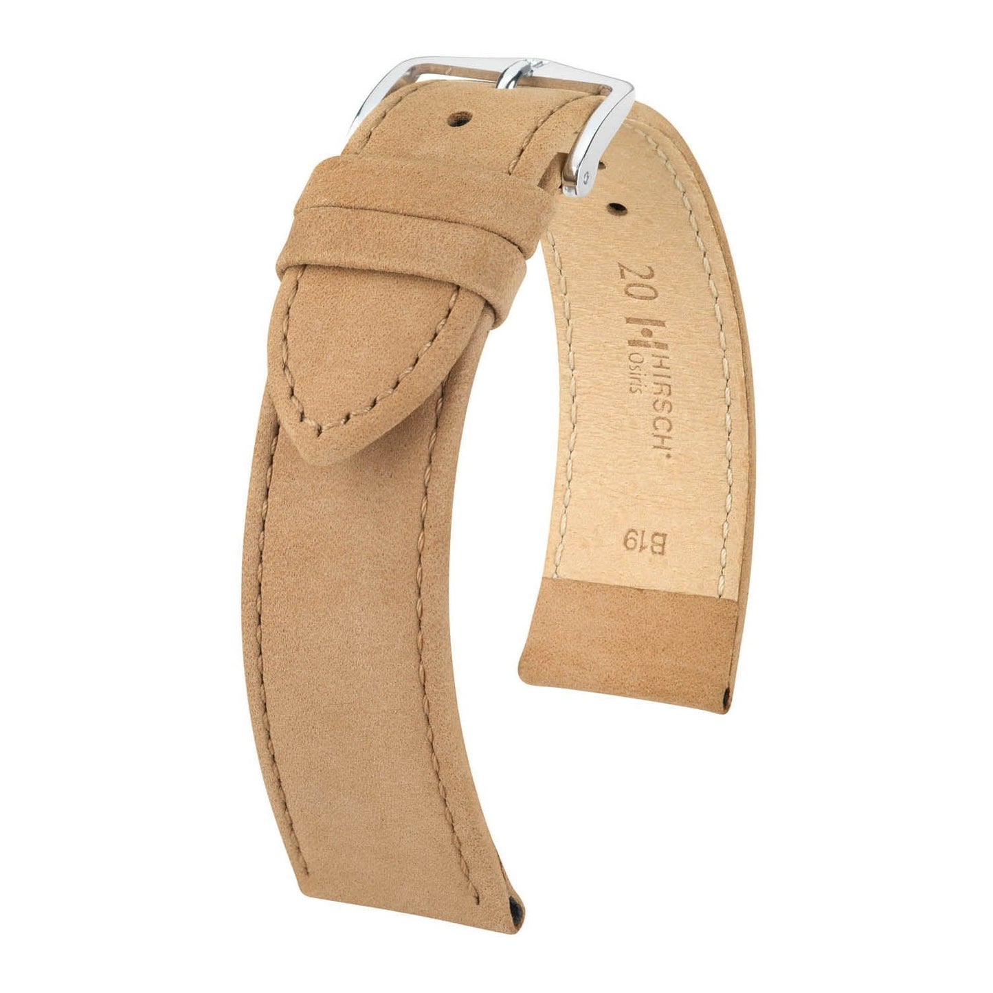 Hirsch Osiris Beige Calf Leather Watch Band