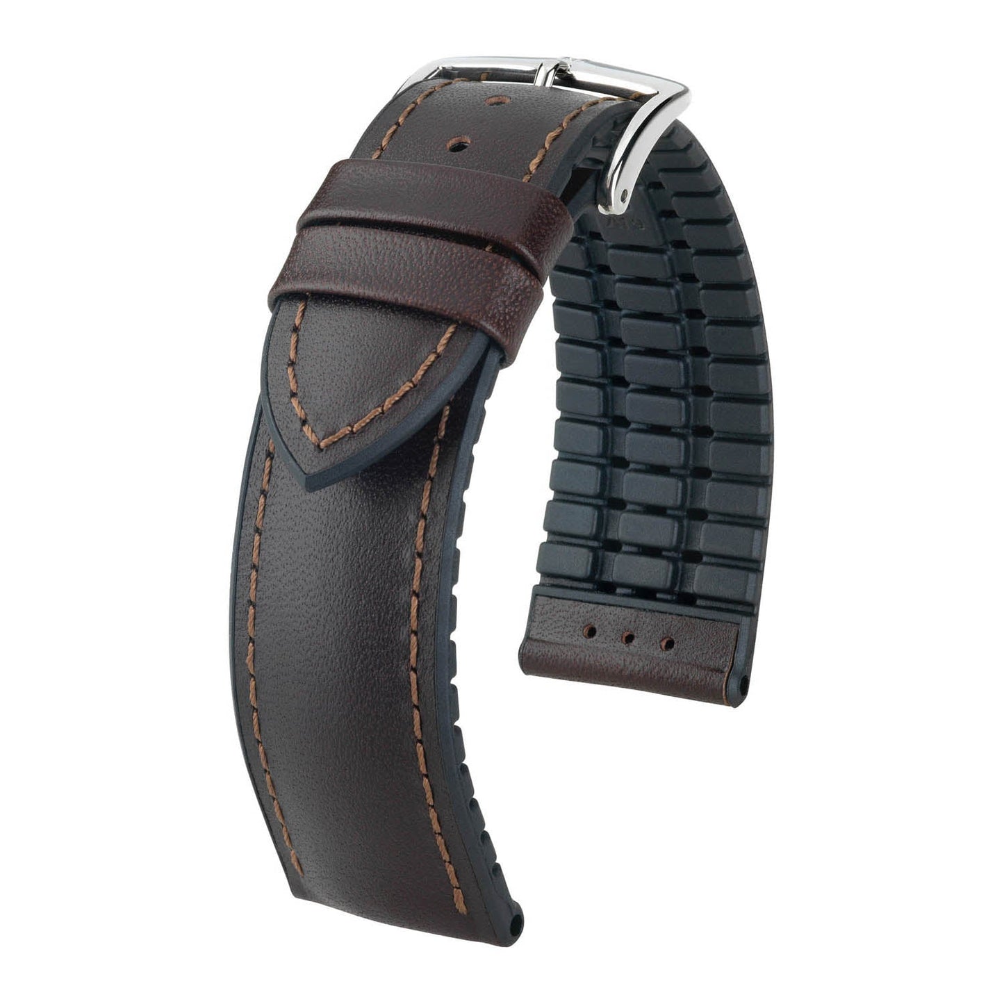 Hirsch James Brown Calf Leather Performance Watch Band