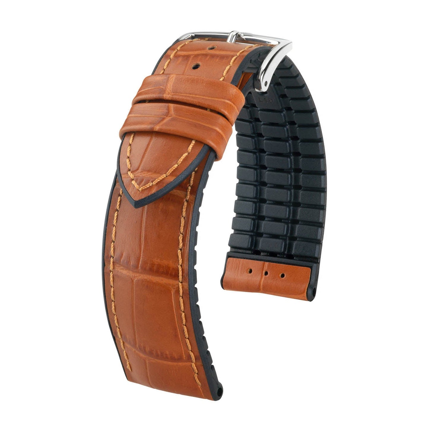 Hirsch Paul Honey Alligator Embossed Performance Watch Band