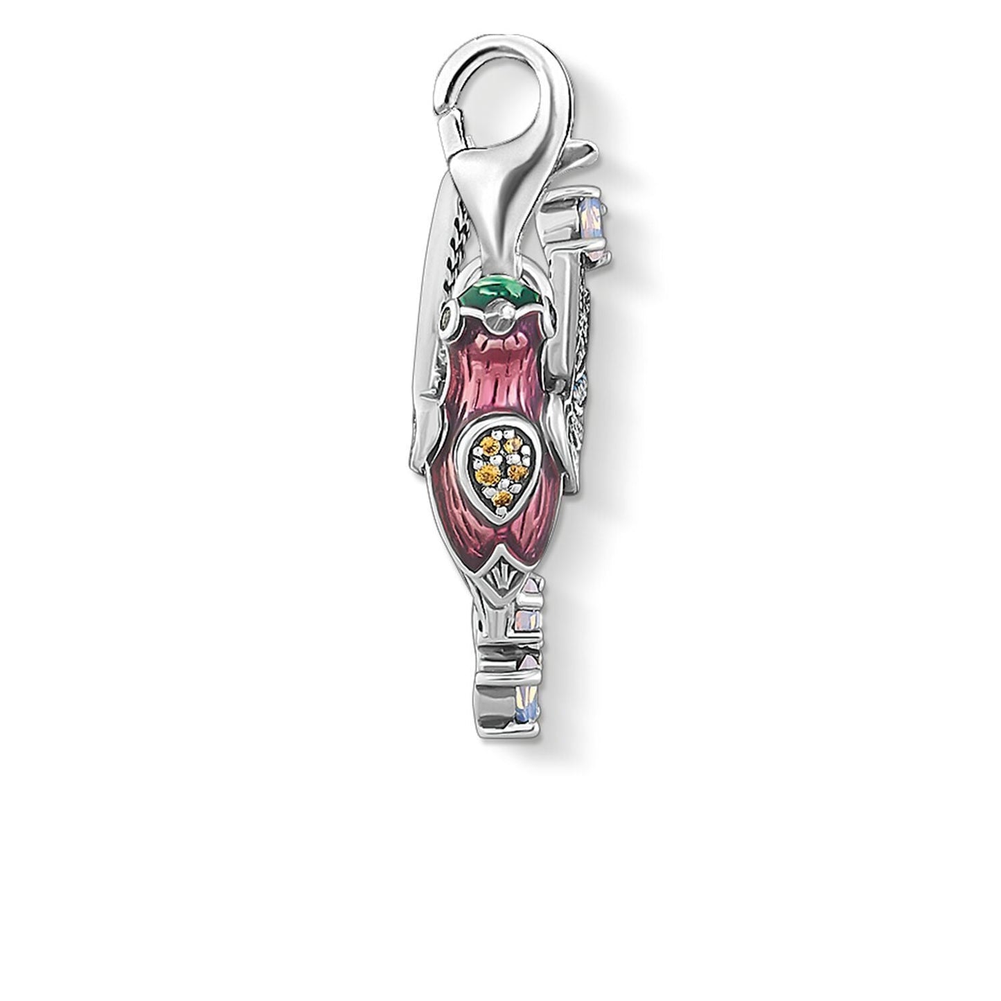 Thomas Sabo Charm Pendant Colourful Hummingbird Silver