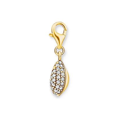 Thomas Sabo Charm pendant shell with white stones gold