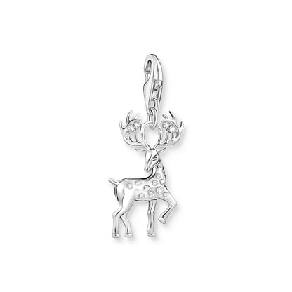 THOMAS SABO Charm pendant deer silver