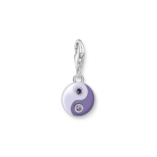 THOMAS SABO Charm Pendant Ying Yang Violet