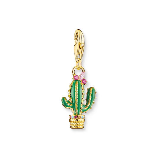 THOMAS SABO Charm Pendant Cactus Gold