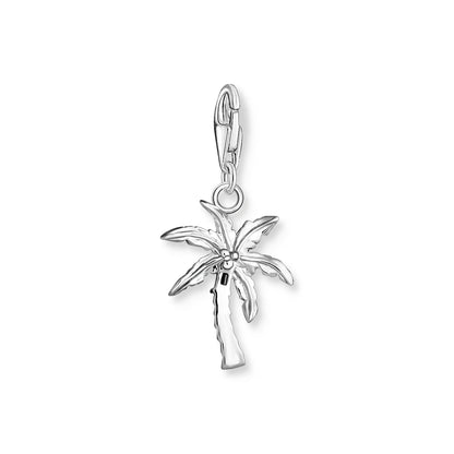 THOMAS SABO Charm Pendant Palm Tree Multicoloured Stone