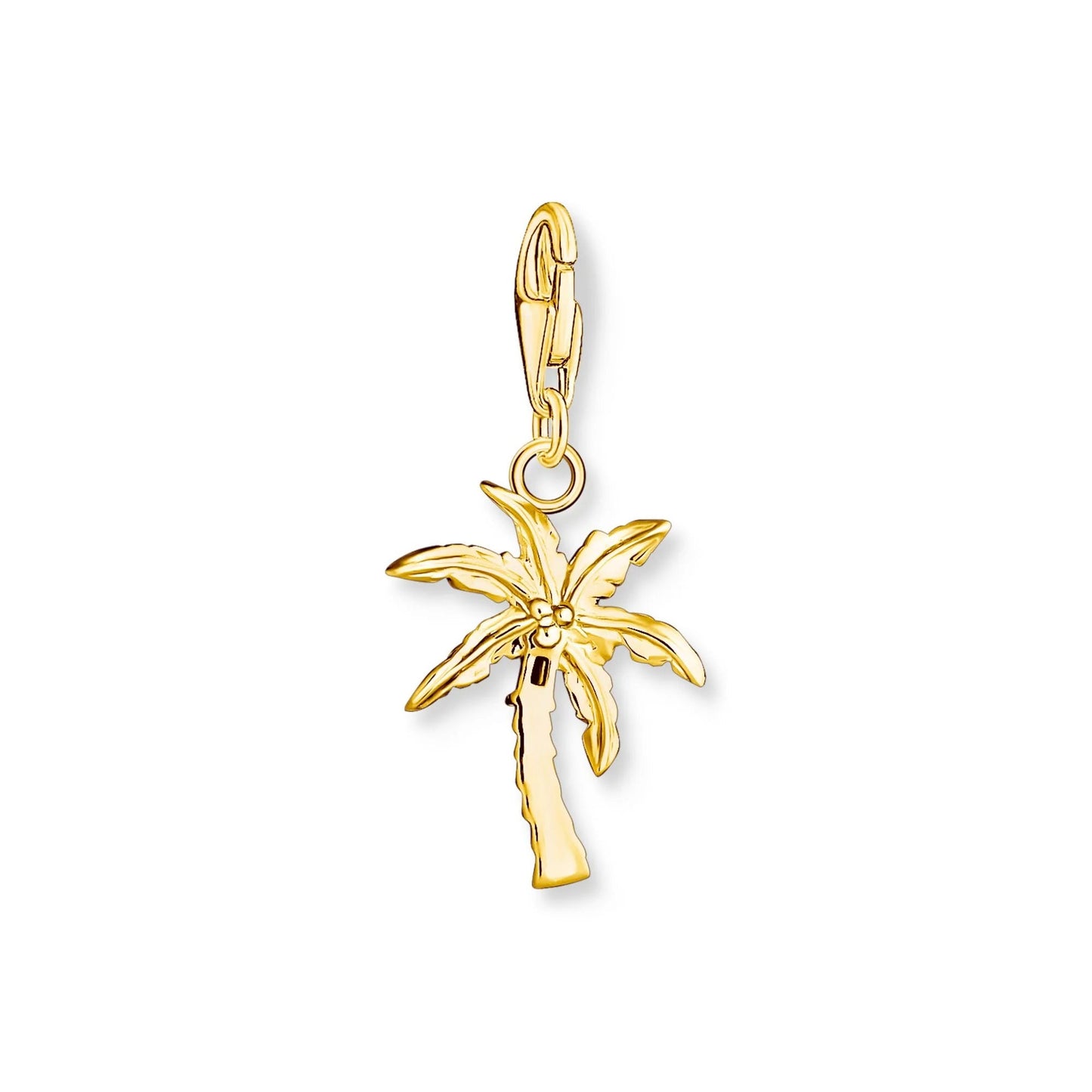 THOMAS SABO Charm Pendant Palm Tree Gold Multicoloured Stone