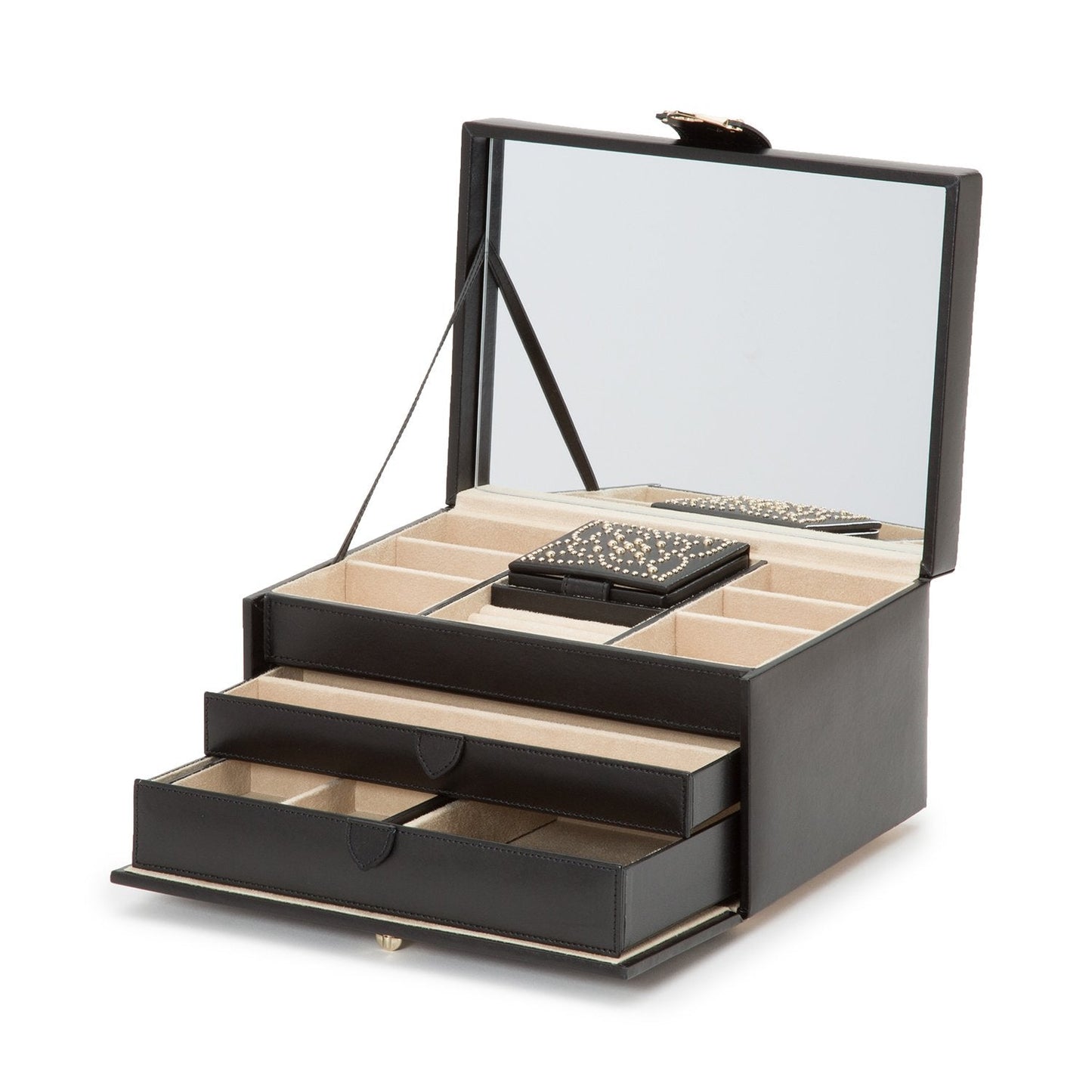 Wolf Marrakesh Medium Jewellery Box Black