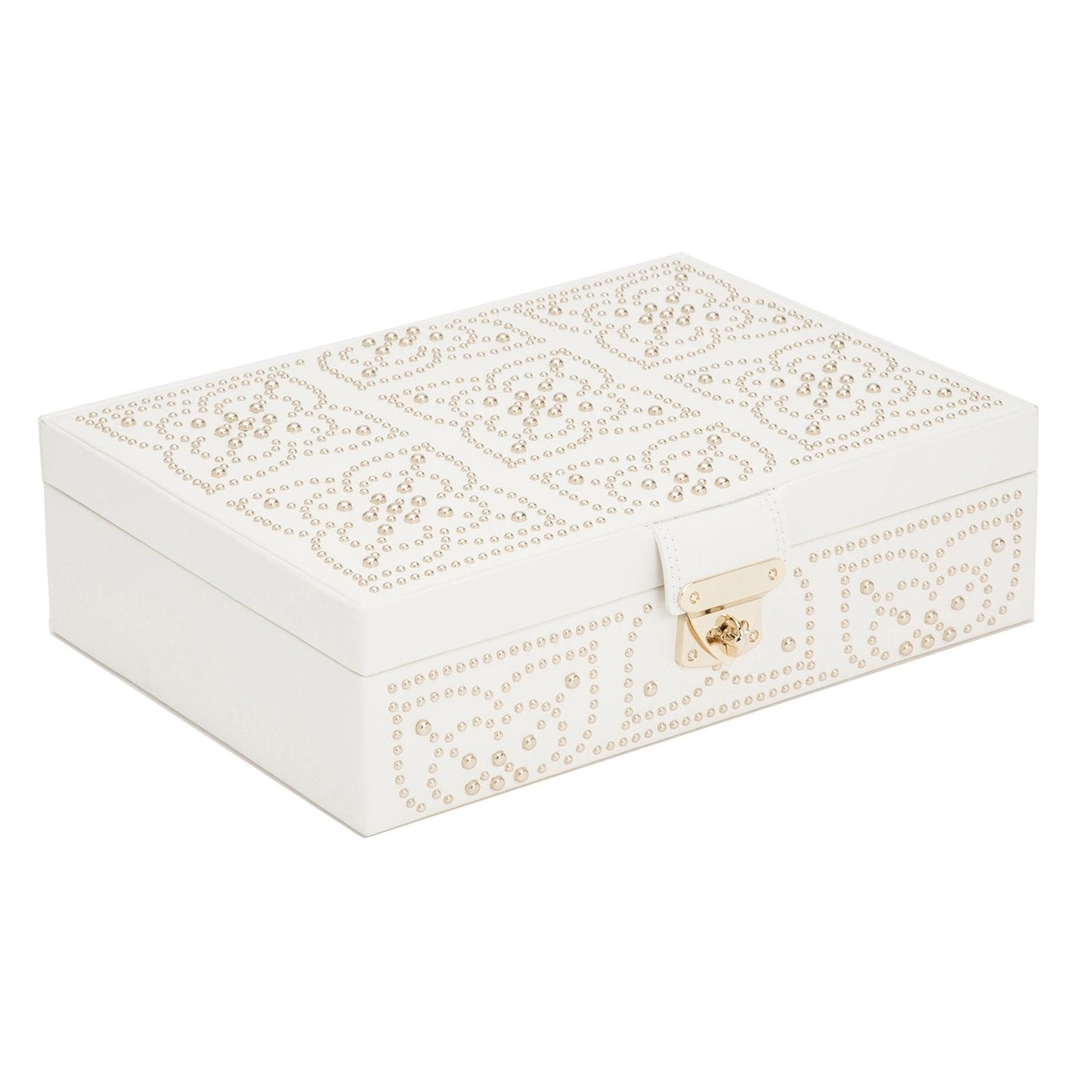 Wolf Marrakesh Flat Jewellery Box Cream