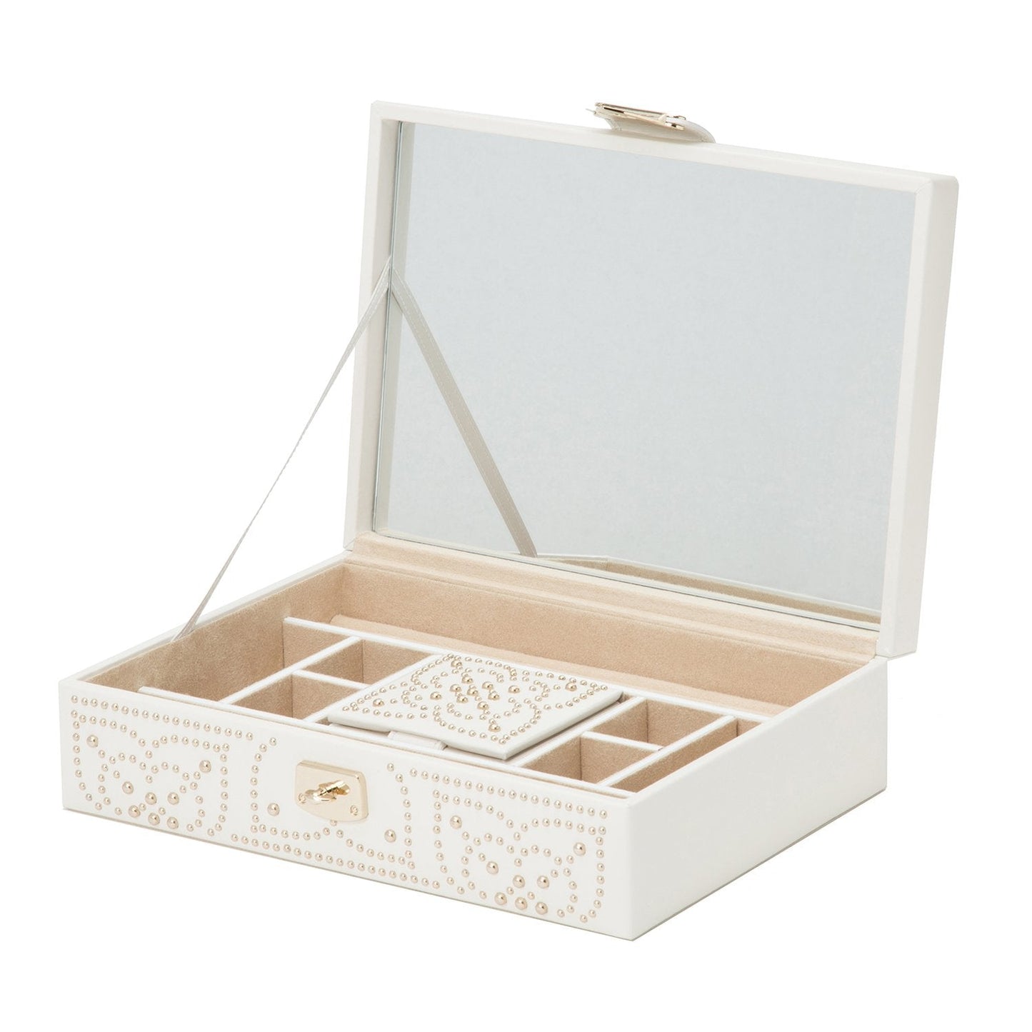 Wolf Marrakesh Flat Jewellery Box Cream