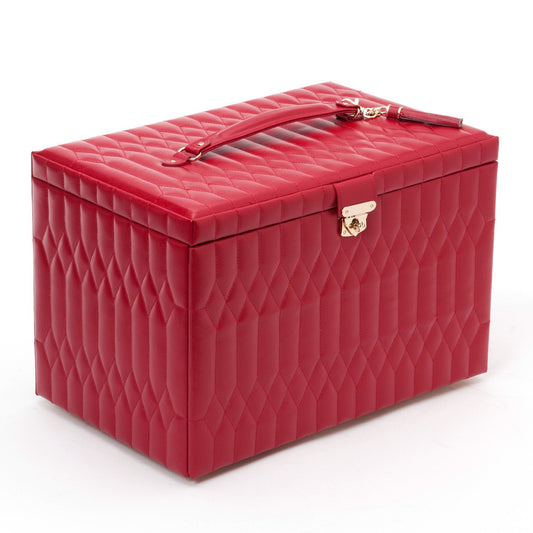 Wolf Caroline Extra Large Jewellery Case Red