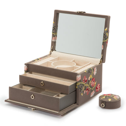 Wolf Zoe Medium Jewellery Box Mink