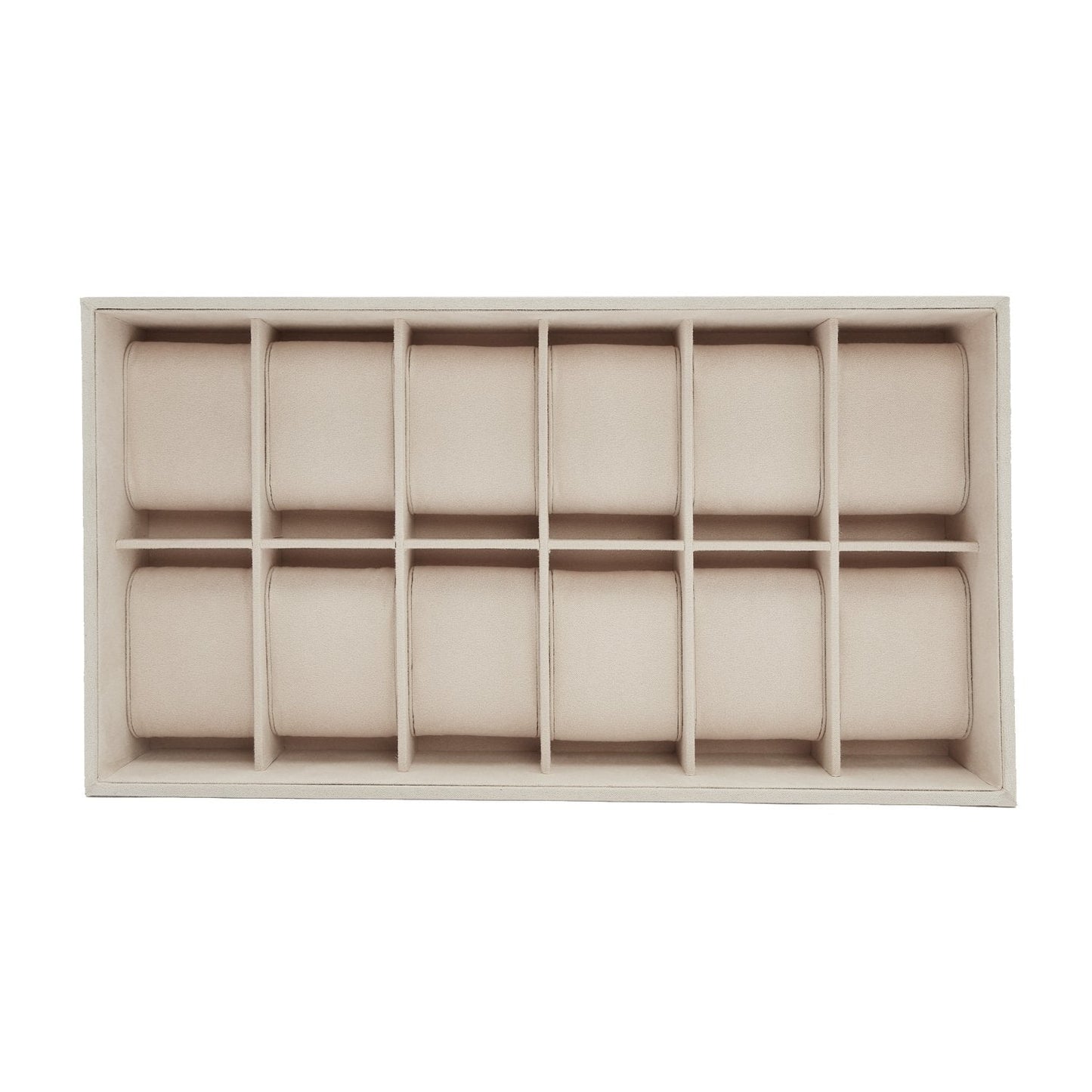 Wolf Vault 12Pc Watch Tray Insert Beige