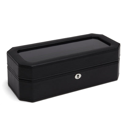 Wolf Windsor 5 Pc Watch Box Black/Purple