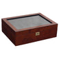 Wolf Savoy 10 Piece Watch Box Burlwood