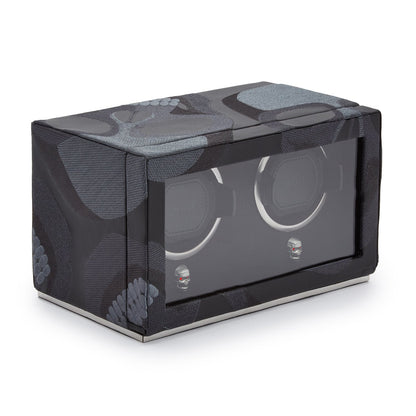 Wolf Memento Mori Double Cub Watch Winder Black