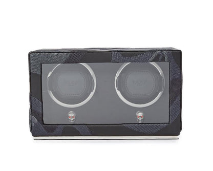 Wolf Memento Mori Double Cub Watch Winder Black