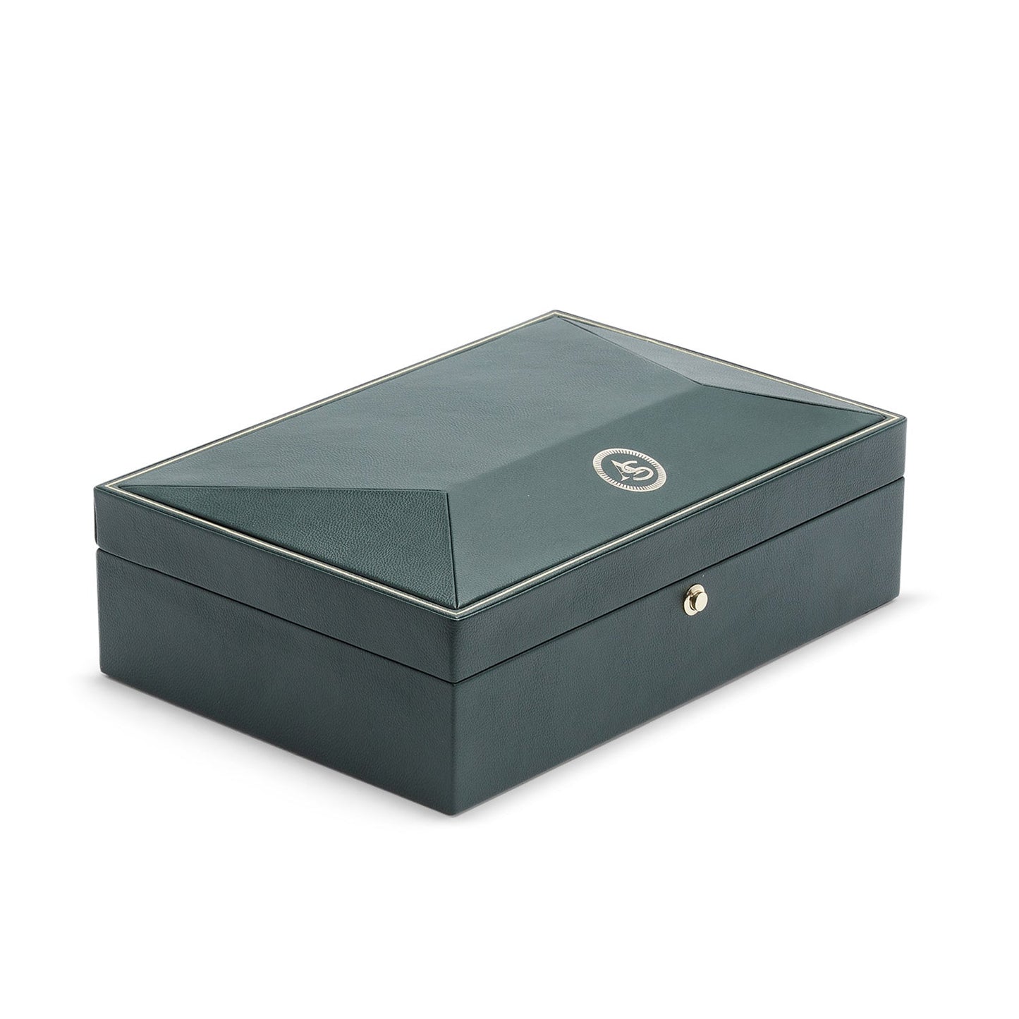 Wolf Analog Shift 10 Piece Watch Box Green