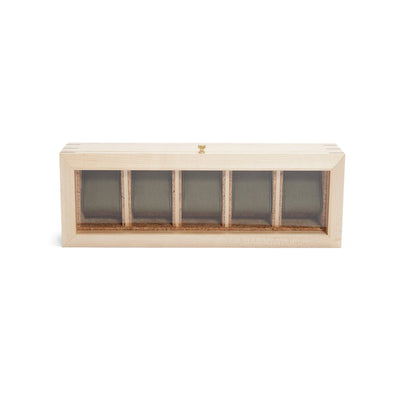 Wolf Analog Shift 5 Piece Watch Box Wood