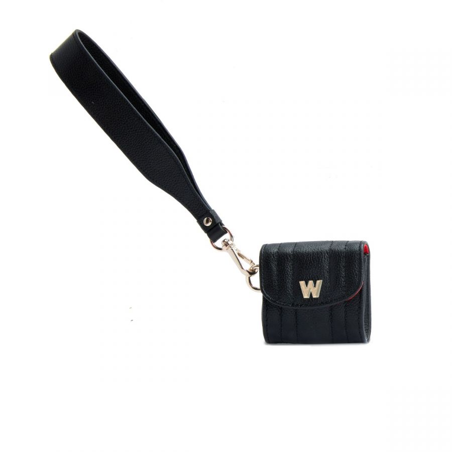 Wolf Mimi Earpods Case with Wristlet Black