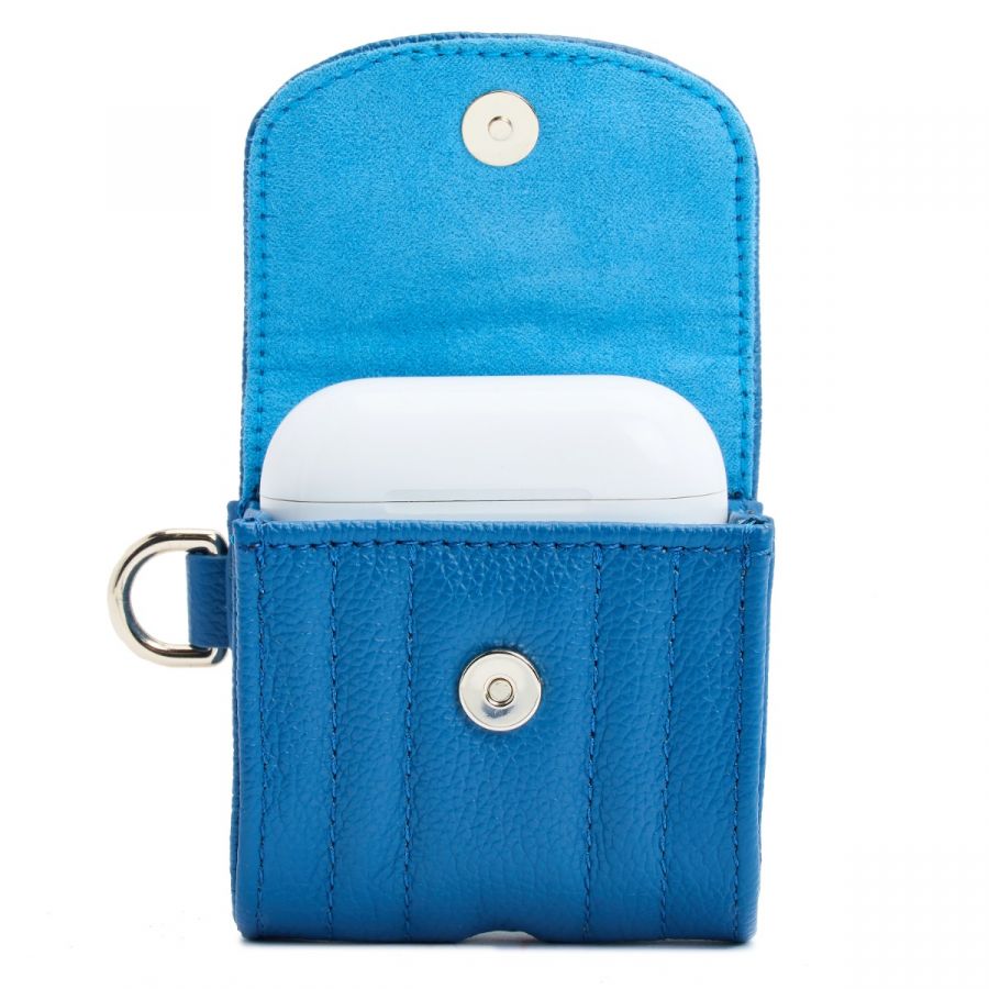 Wolf Mimi Earpods Case with Wristlet Blue