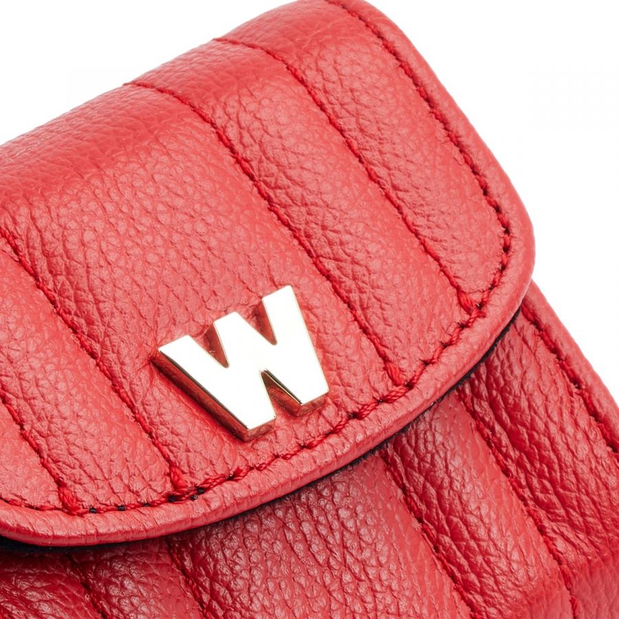 Wolf Mimi Earpods Case with Wristlet Red