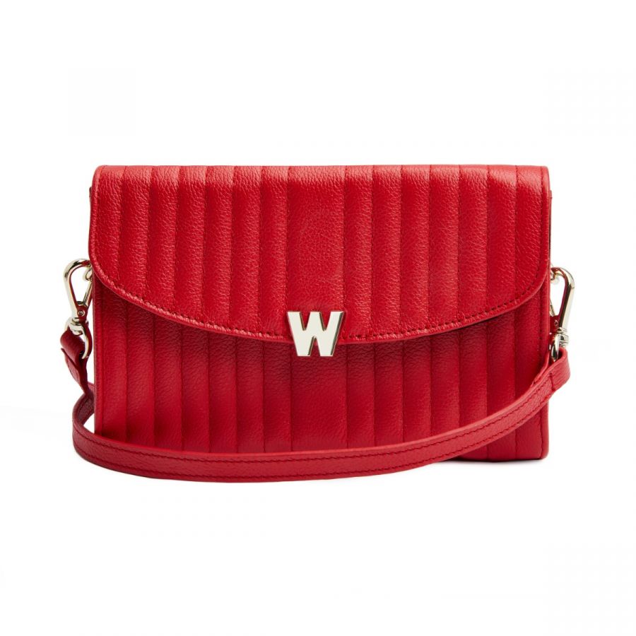 Wolf Mimi Crossbody Bag with Wristlet Red