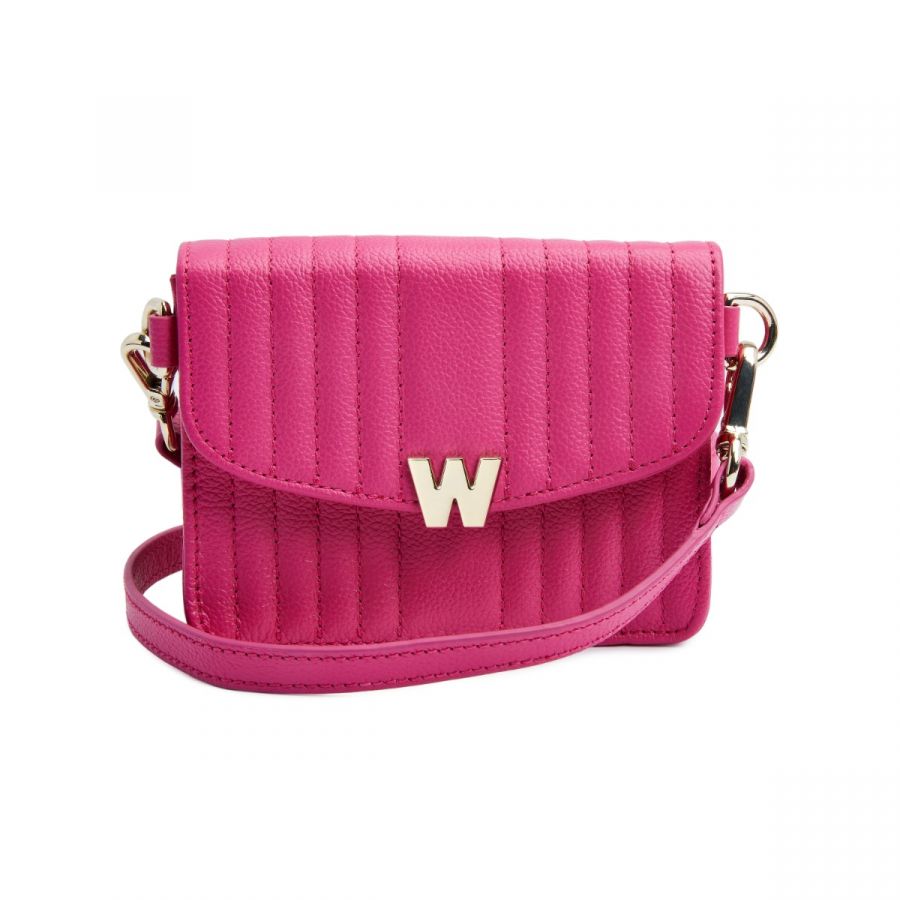 Wolf Mimi Mini Bag with Wristlet & Lanyard Pink