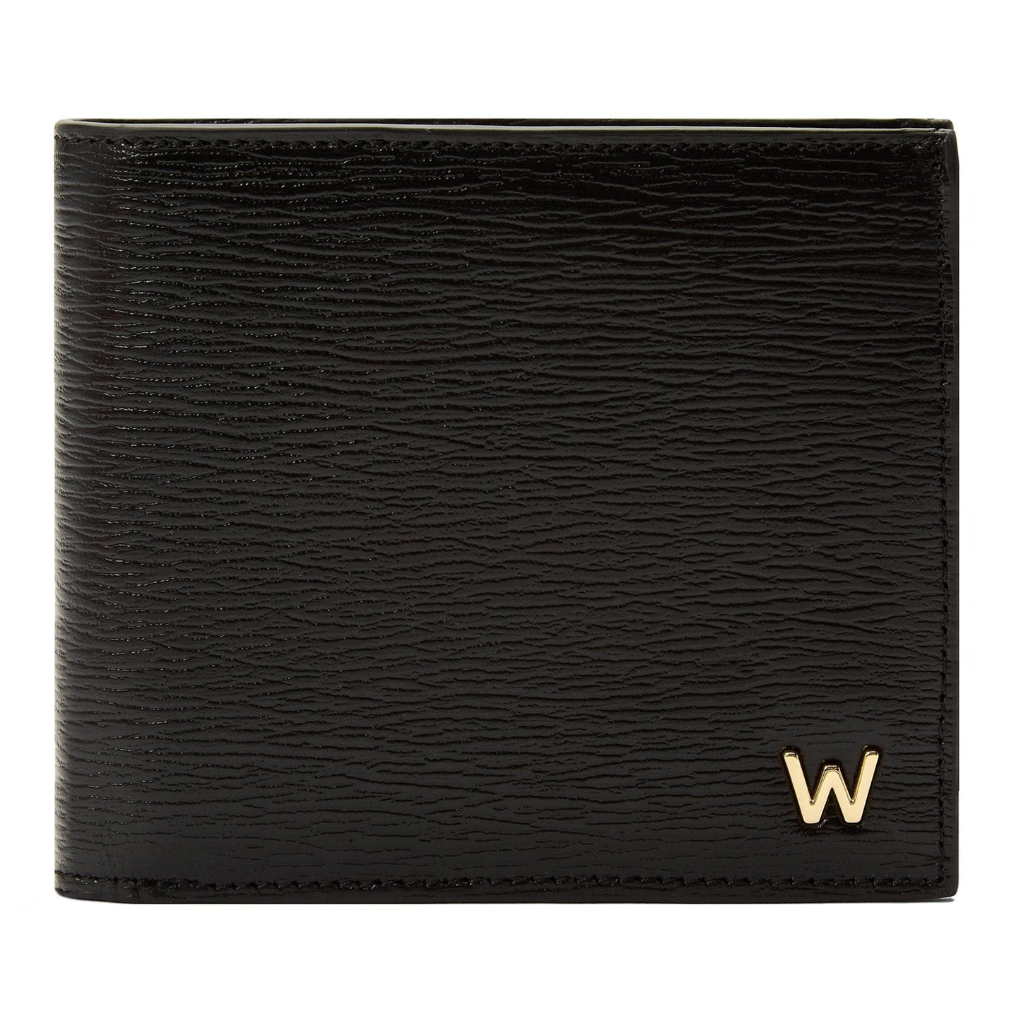 Wolf Logo Billfold Wallet with Coin Pouch Black