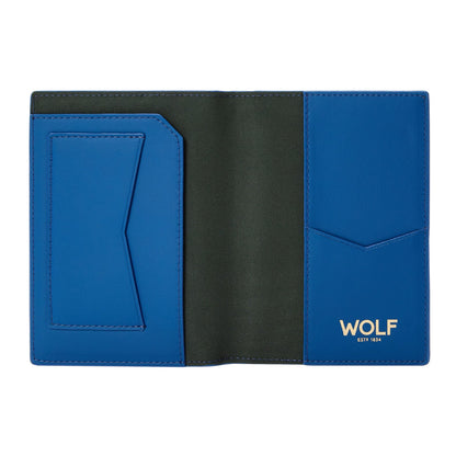 Wolf Signature Passport Sleeve Blue