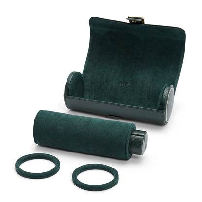 Wolf British Racing Green Triple Watch Roll