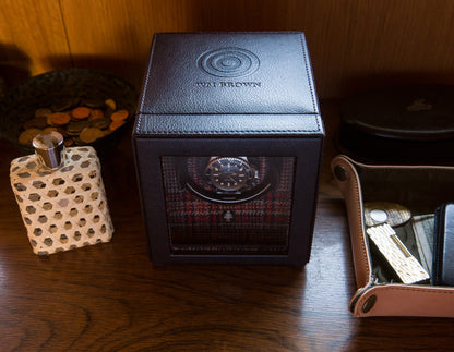 Wolf WM x WOLF Brown Single Watch Winder