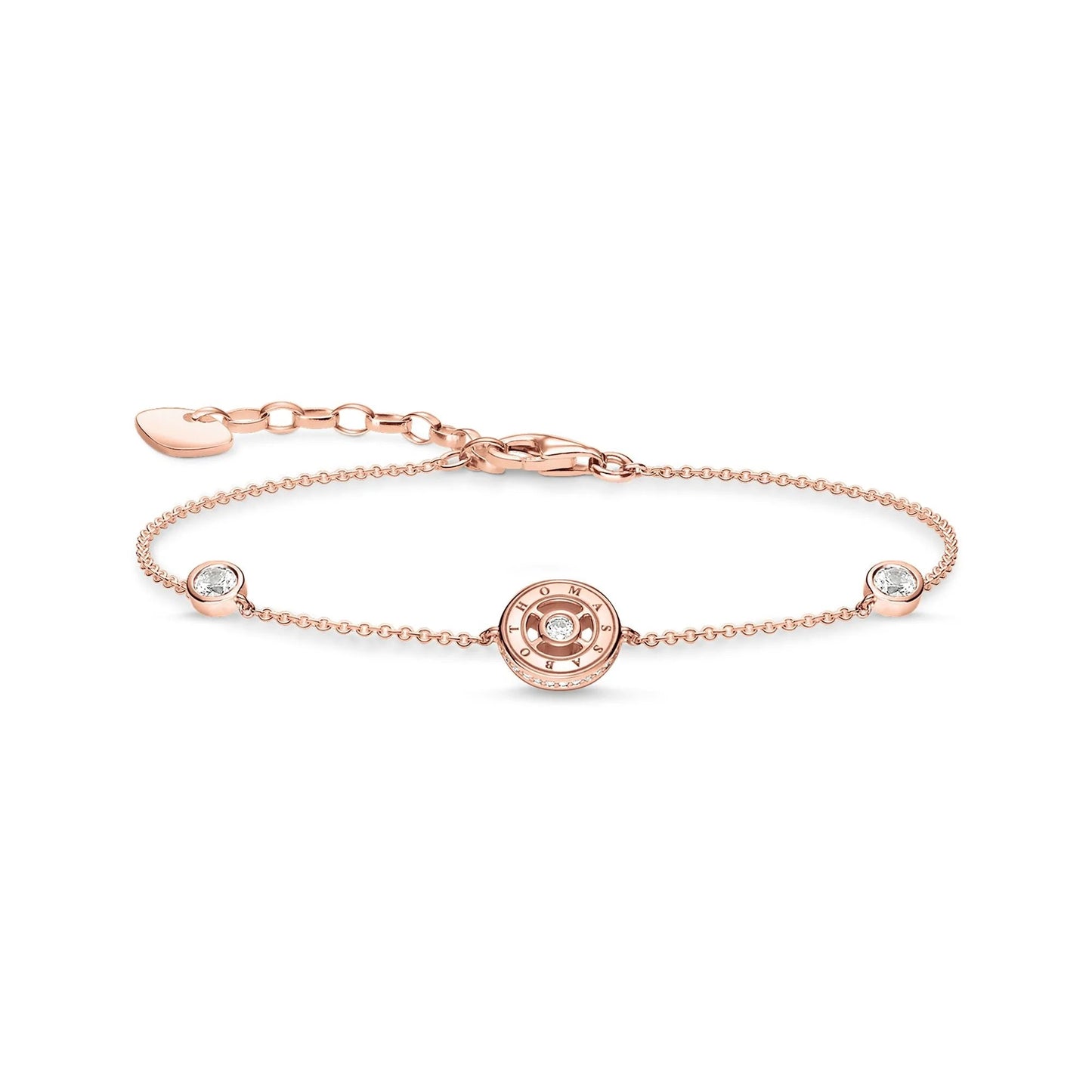 THOMAS SABO Sparkling Circles Rose Gold Stones Bracelet