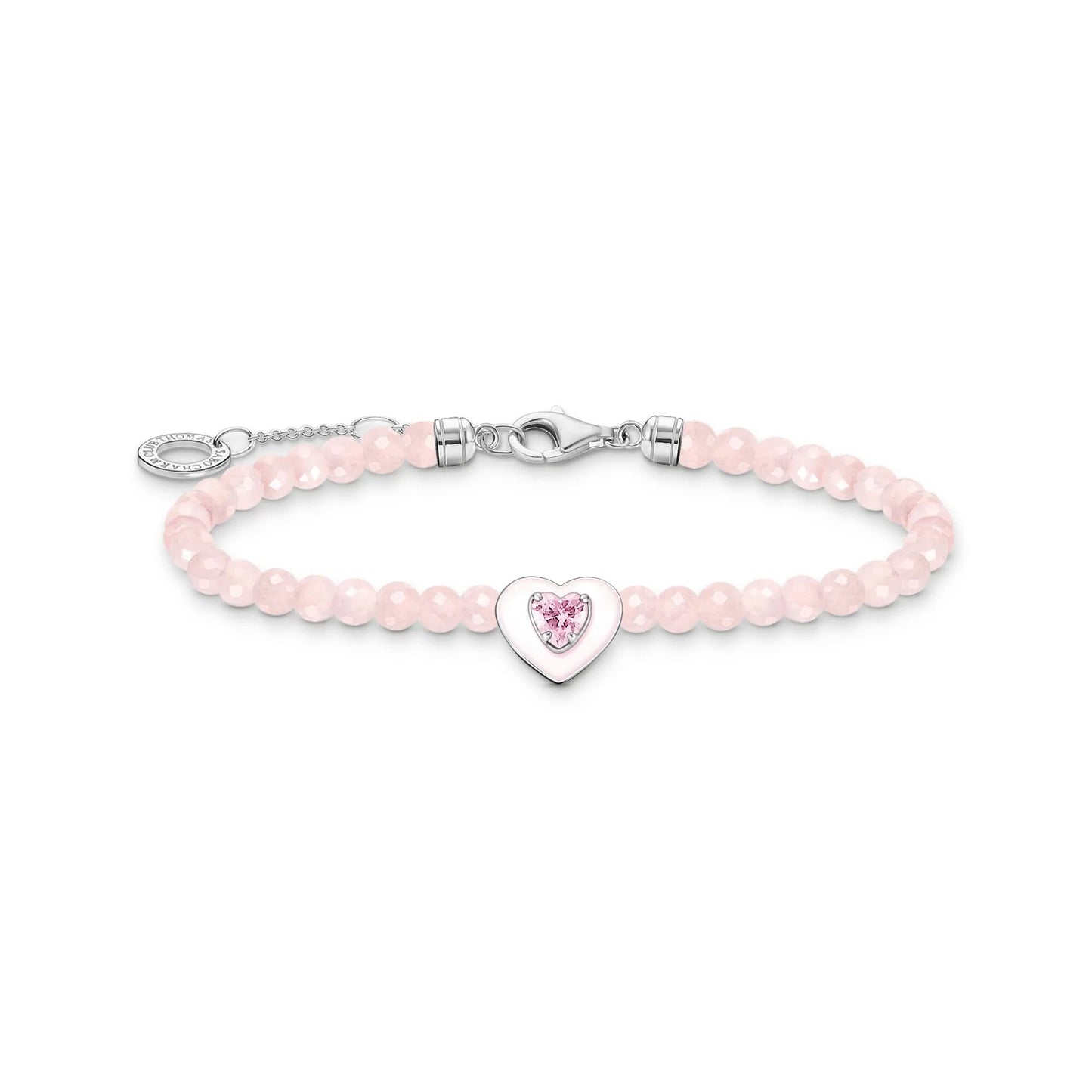 THOMAS SABO Pink Pearls Heart Bracelet