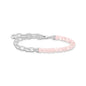 THOMAS SABO Chain Rose Quartz Bead Bracelet