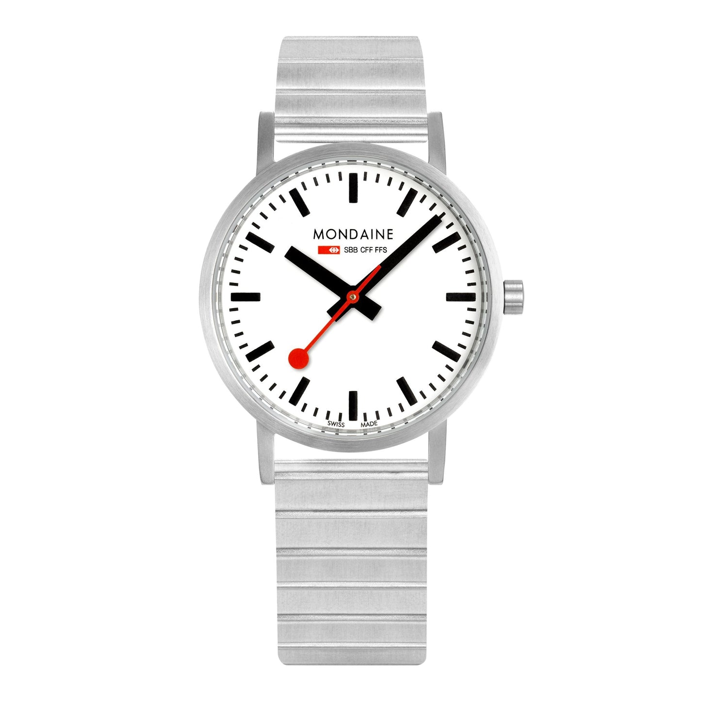 Mondaine Official Classic 36mm Silver Stainless Steel watch