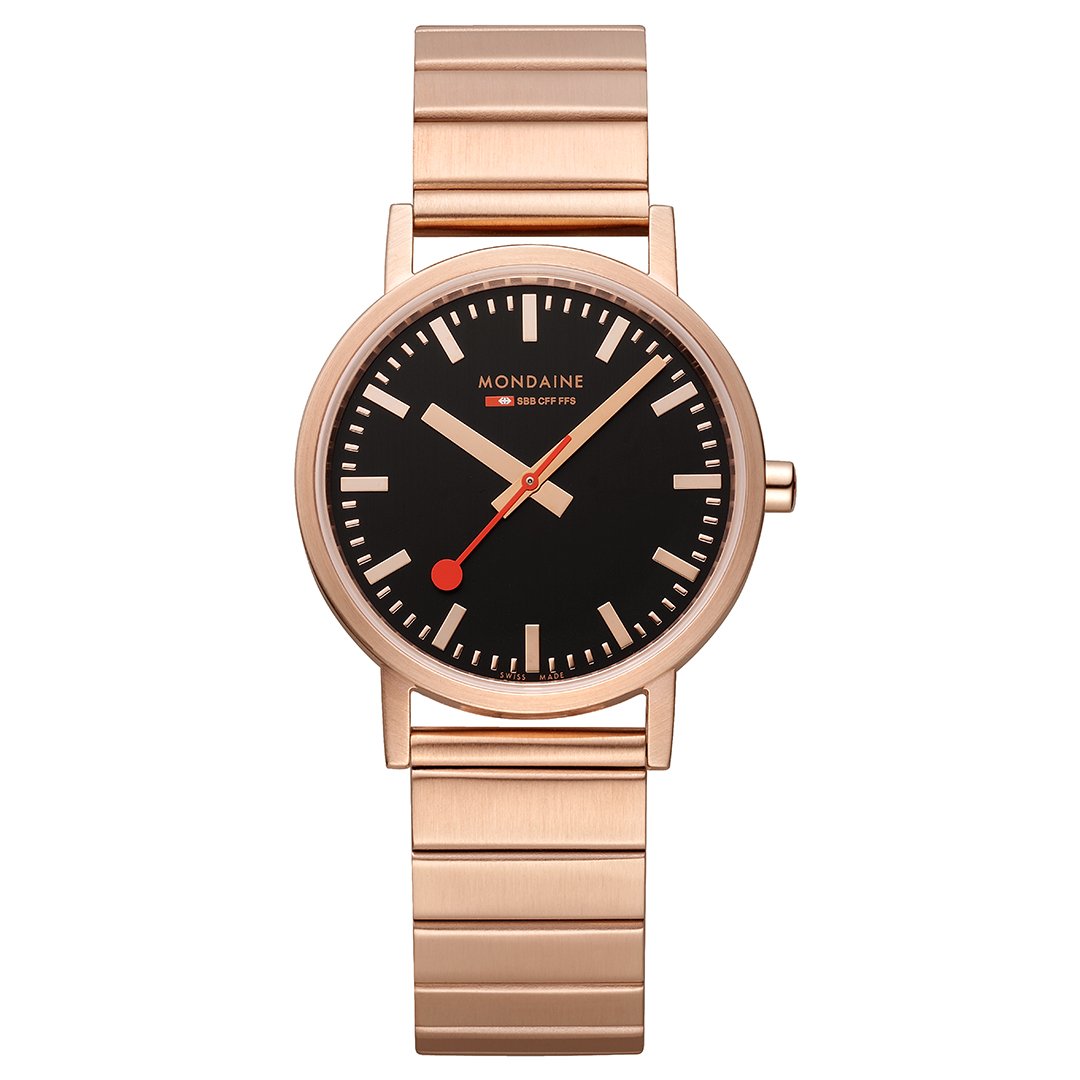 Mondaine Official Classic Rose Gold Watch 36mm - A660.30314.16SBR