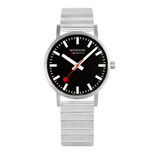 Mondaine Official Classic 36mm Silver Stainless Steel watch