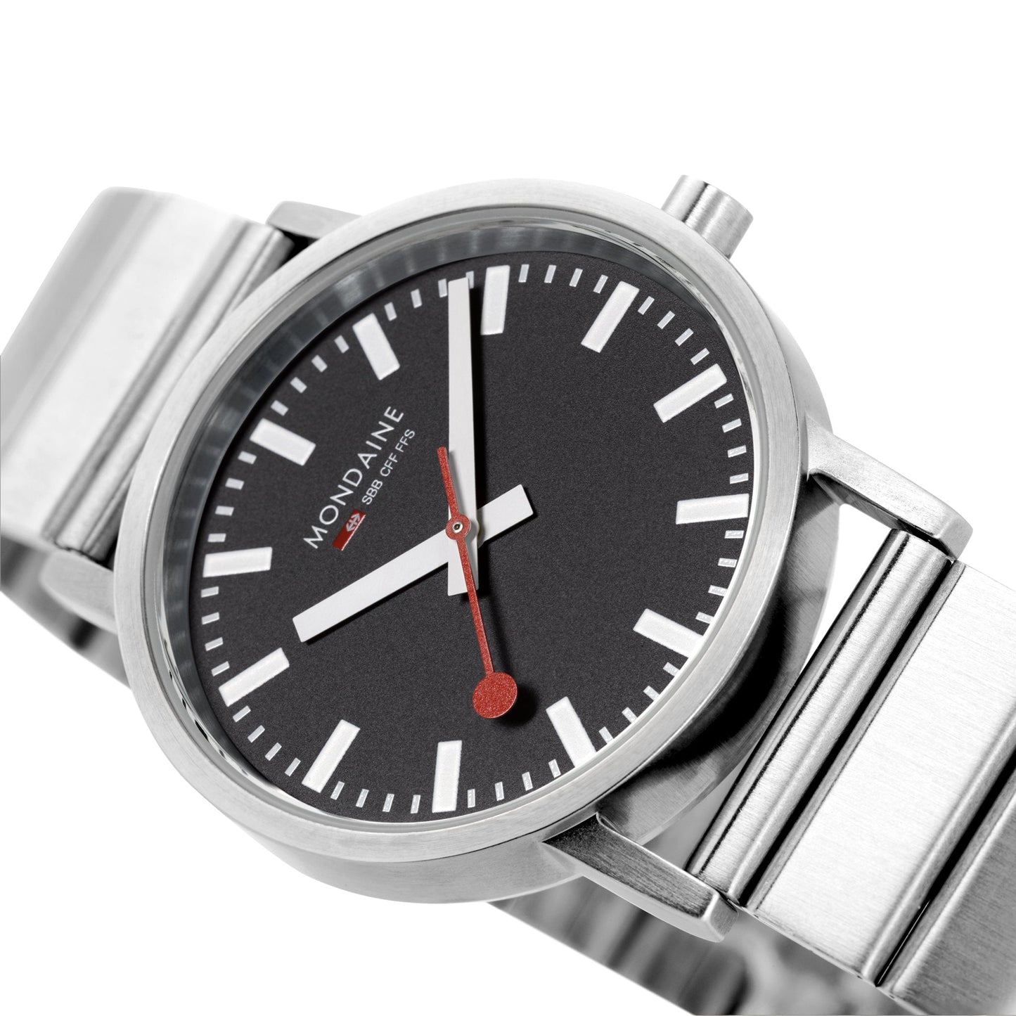 Mondaine Official Classic 40mm Silver Stainless Steel watch