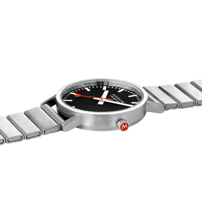 Mondaine Official Classic 40mm Silver Stainless Steel watch