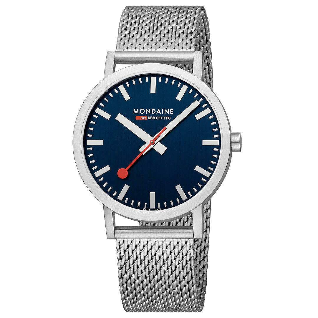 Mondaine Official Swiss Railways Classic Deep Blue 40mm Watch