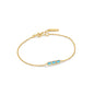 Ania Haie Gold Turquoise Bar Bracelet