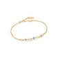 Ania Haie Gold Turquoise Link Bracelet