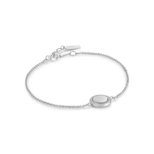 Ania Haie Silver Rope Disc Bracelet