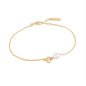 Ania Haie Gold Pearl Link Chain Bracelet