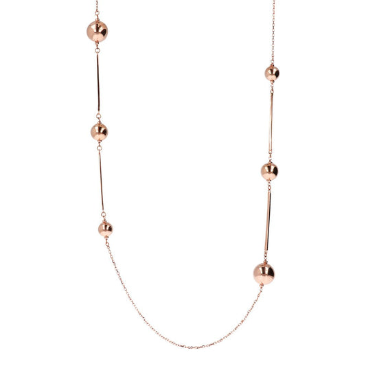 Bronzallure Balls Necklace Golden Ros&egrave;