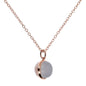 Bronzallure Cabochon Cut Genuine Gemstone Pendant Necklace