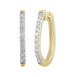 Huggie Earrings with 0.50ct Diamonds in 9K Yellow Gold