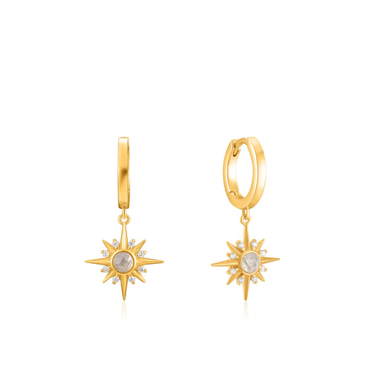 Ania Haie Midnight Star Huggie Hoop Earrings