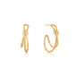 Ania Haie Gold Knot Stud Hoop Earrings